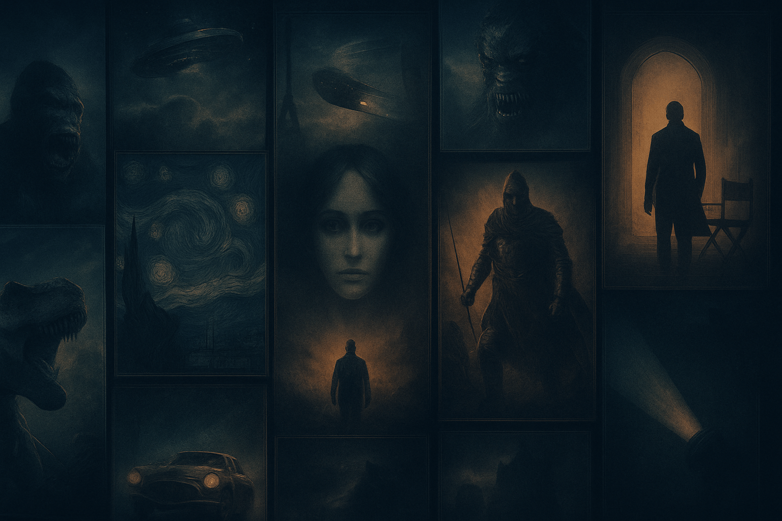 Background collage of movie posters